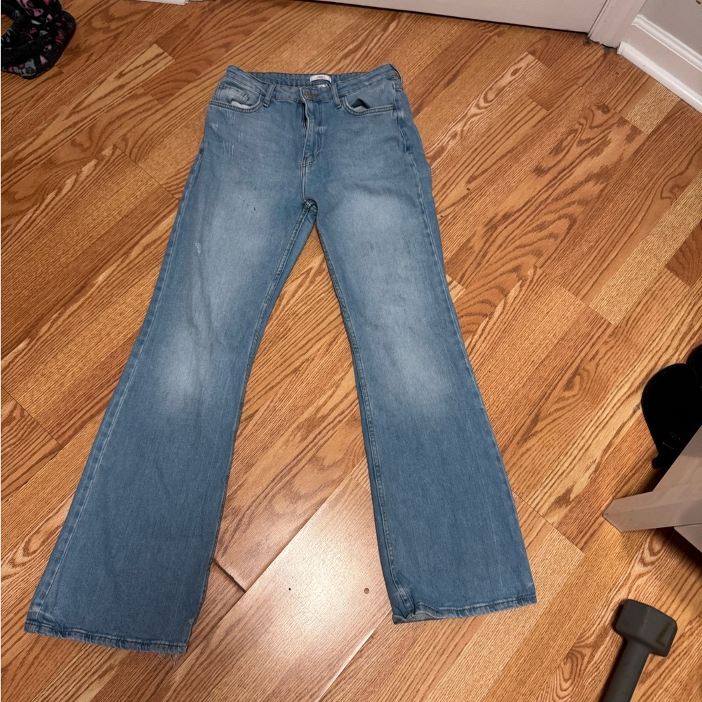 Forever 21 Light Blue Flare Jeans